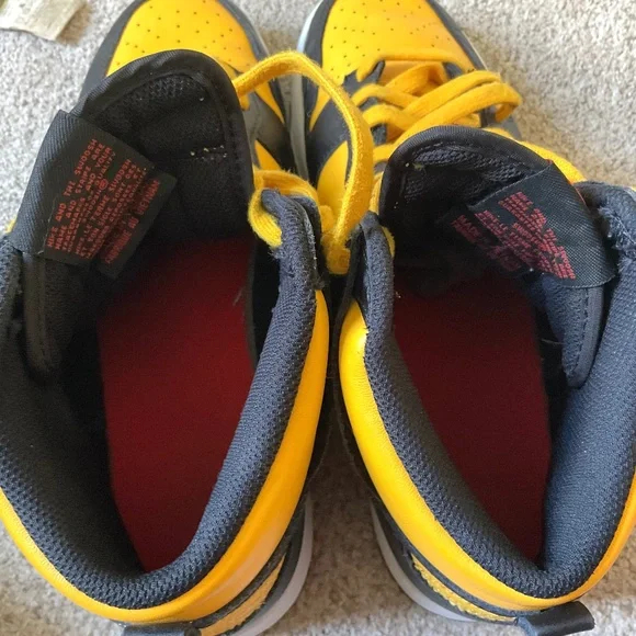 Nike Dunk High Retro Goldenrod Black Yellow DD1399-700 Men’s Sz 9.5 - Picture 10 of 16